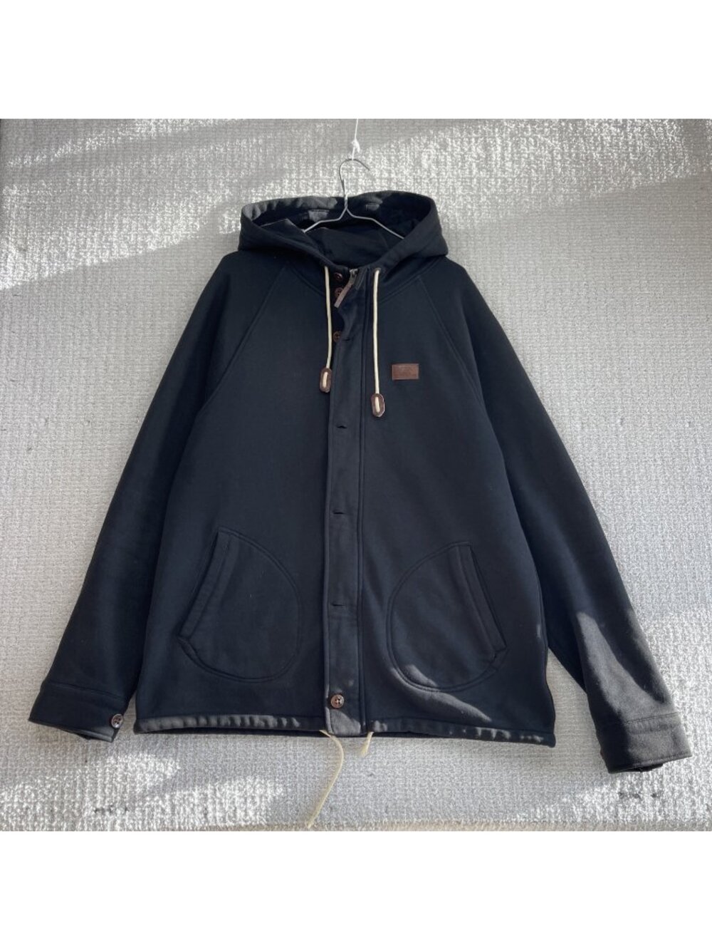 Vans Off The Wall Utility Jacket Hoodie Skater Grunge Full Zip / Button Sz XL